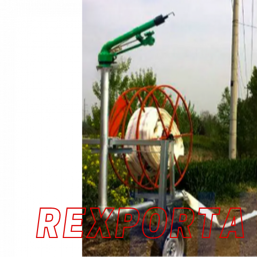 China Agricultural sprinkler hose reel rain gun irrigation system